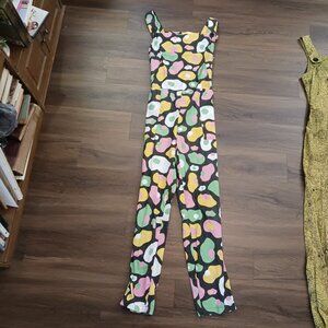Nooworks Classic Overalls Womens Pockets in Egg Pattern GUC L